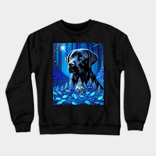 Beaming Black Labrador Crewneck Sweatshirt